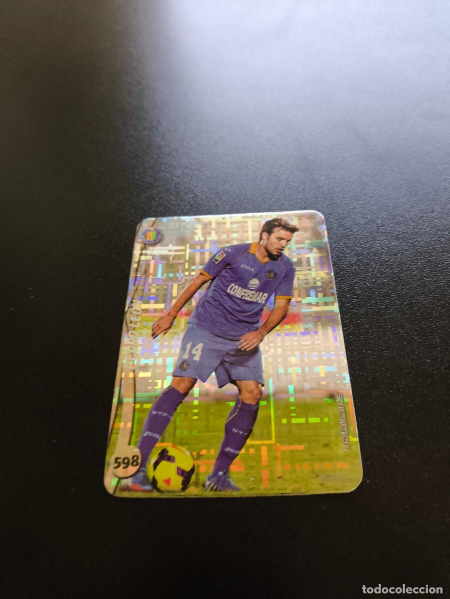 Cromos de F&uacute;tbol: 598 PEDRO LEON GETAFE BRILLO TETRIS PLATA MUNDICROMO LIGA 2014 2015 14 15 NO PANINI ESTE