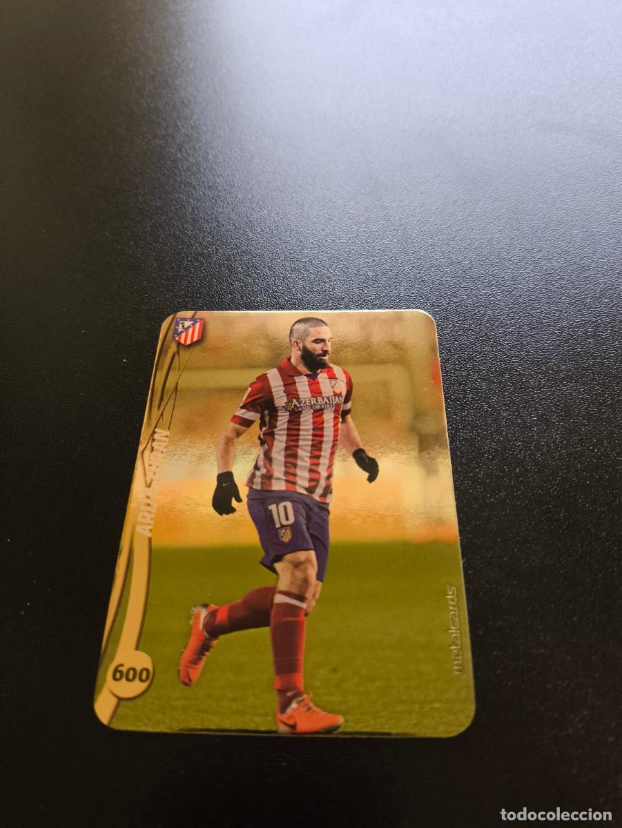 Cromos de F&uacute;tbol: 600 ARDA TURAN ATLETICO DE MADRID BRILLO DORADO PLATA MUNDICROMO LIGA 2014 2015 14 15 NO PANINI ESTE