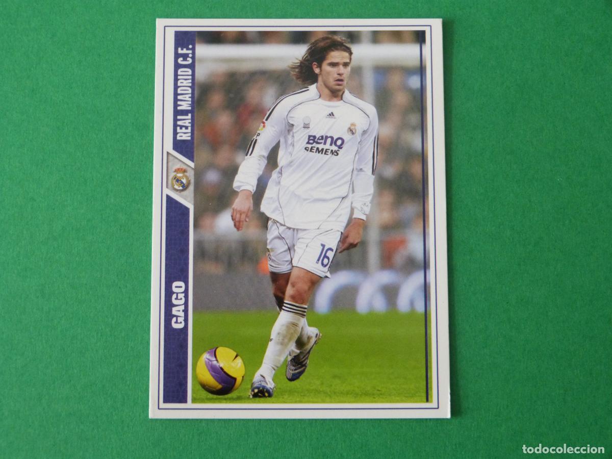 Cromos de F&uacute;tbol: TRADING CARD FUTBOL GAGO REAL MADRID C.F. N&ordm; 18 FICHAS LIGA MUNDICROMO 2007-2008/07-08