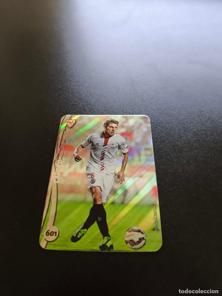 Cromos de F&uacute;tbol: 601 CARRICO SEVILLA BRILLO RAYAS PLATA MUNDICROMO LIGA 2014 2015 14 15 NO PANINI ESTE