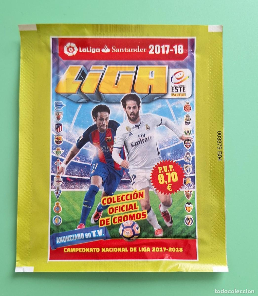 Cromos de F&uacute;tbol: SOBRE DE CROMOS SIN ABRIR LIGA ESTE 17 18 2017 2018