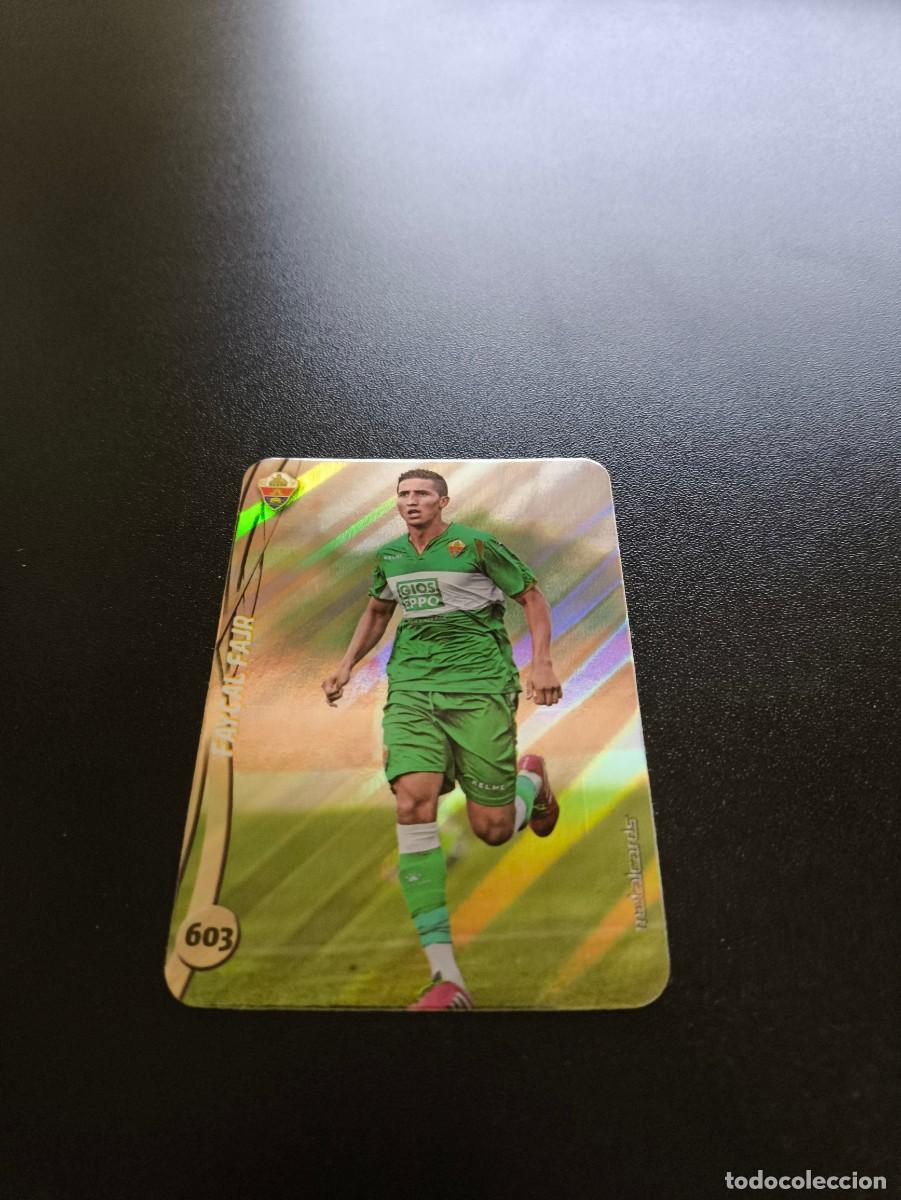 Cromos de Futebol: 603 Fay&ccedil;al Fajr ELCHE BRILLO RAYAS PLATA MUNDICROMO LIGA 2014 2015 14 15 NO PANINI ESTE