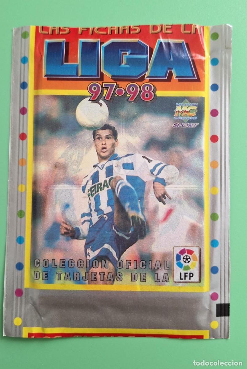 Cromos de F&uacute;tbol: SOBRE DE CROMOS SIN ABRIR LAS FICHAS DE LA LIGA 97 98 MUNDICROMO 1997 1998