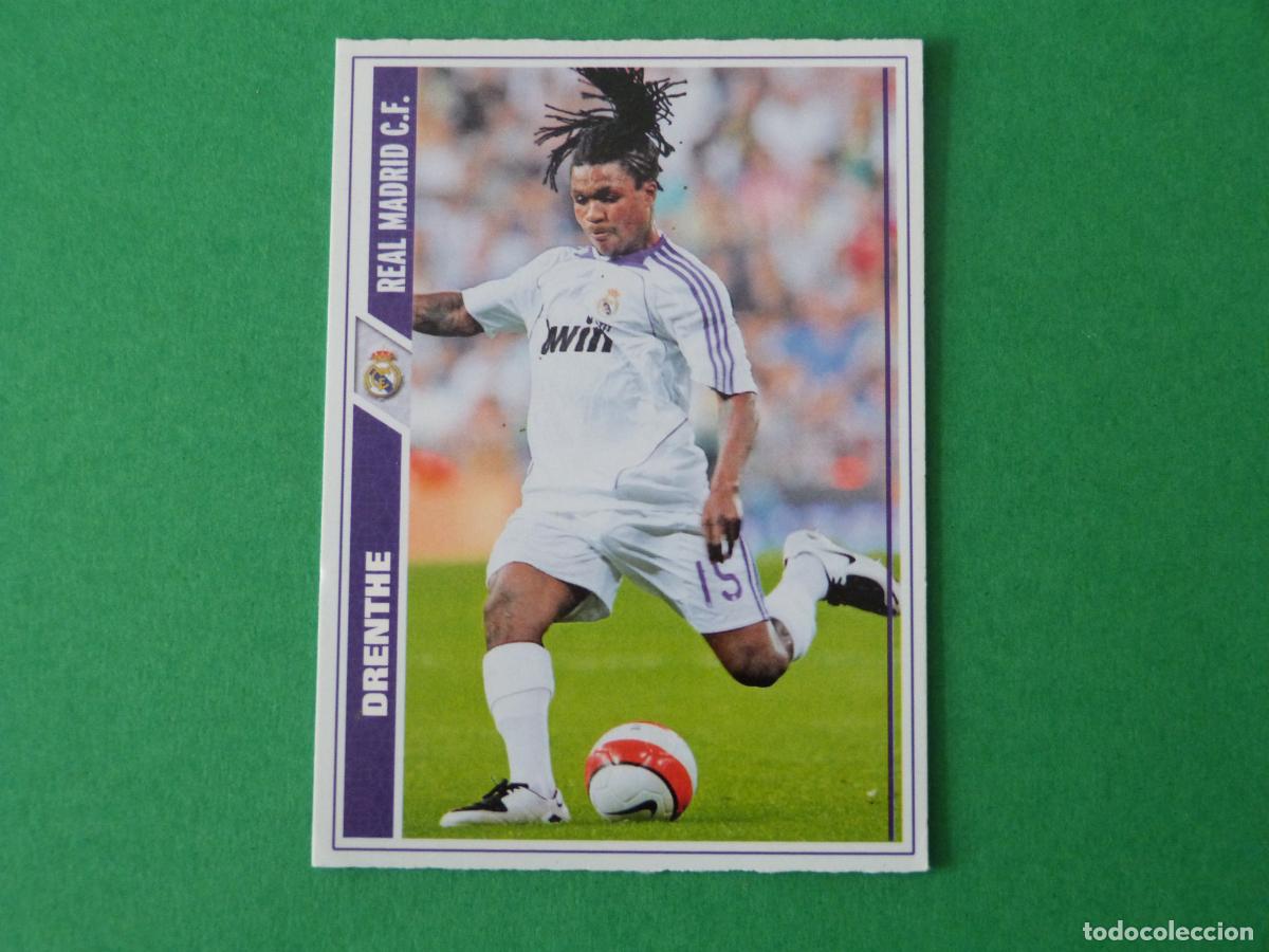 Cromos de F&uacute;tbol: TRADING CARD FUTBOL DRENTHE REAL MADRID C.F. N&ordm; 10 FICHAS LIGA MUNDICROMO 2007-2008/07-08