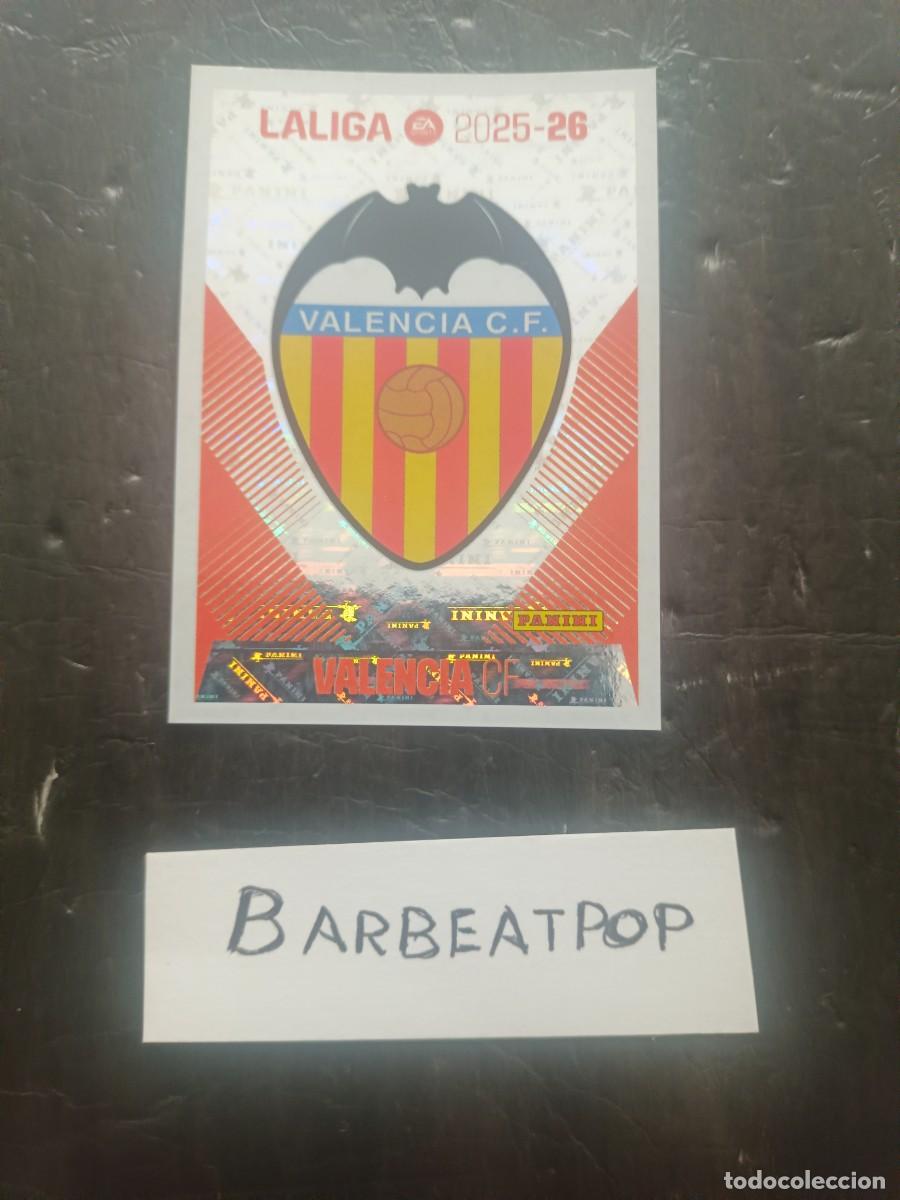 Cromos de F&uacute;tbol: CROMO LIGA ESTE PANINI 2025 2026 VALENCIA ESCUDO