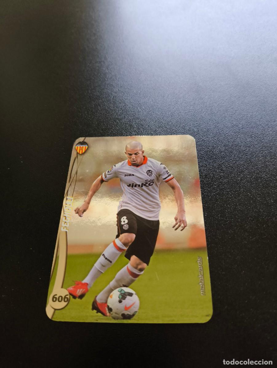 Cromos de F&uacute;tbol: 606 Feghouli VALENCIA BRILLO LISO PLATA MUNDICROMO LIGA 2014 2015 14 15 NO PANINI ESTE