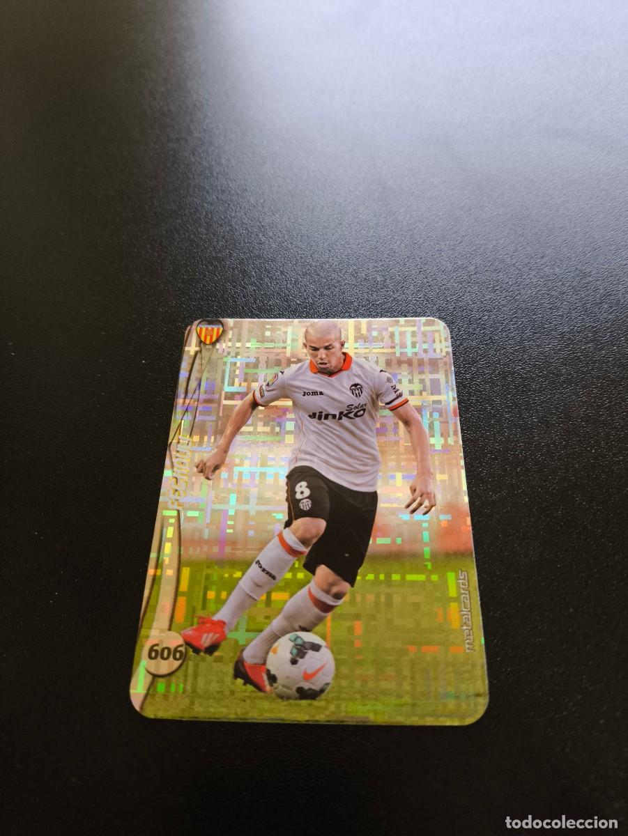 Cromos de F&uacute;tbol: 606 Feghouli VALENCIA BRILLO TETRIS PLATA MUNDICROMO LIGA 2014 2015 14 15 NO PANINI ESTE