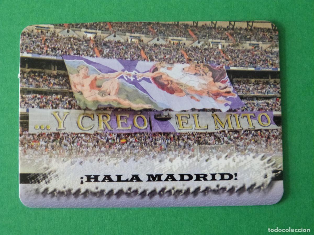 Cromos de F&uacute;tbol: TRADING CARD FUTBOL AFICION HIMNO REAL MADRID C.F. N&ordm; 3 FICHAS LIGA MUNDICROMO 2007-2008/07-08