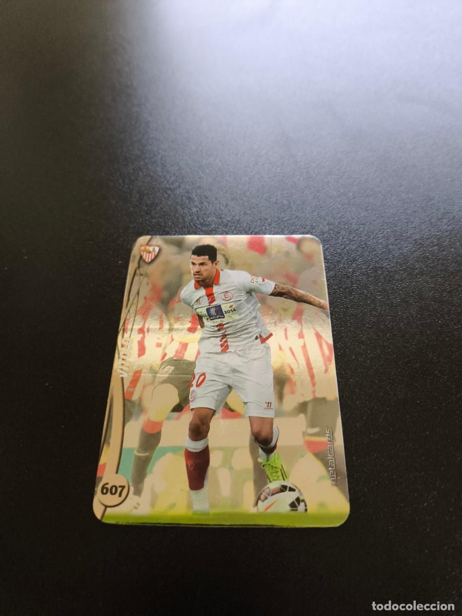Cromos de F&uacute;tbol: 607 VITOLO SEVILLA BRILLO LISO PLATA MUNDICROMO LIGA 2014 2015 14 15 NO PANINI ESTE
