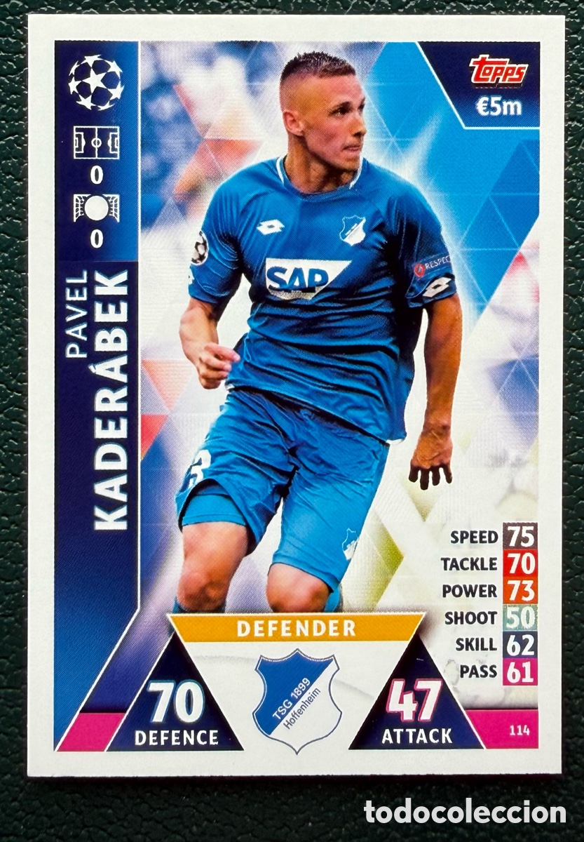 Cromos de Futebol: 114 PAVEL KADERABEK TSG 1899 HOFFENHEIM FICHAS ALBUM MATCH ATTAX CHAMPIONS TOPPS 2018 2019 18 19