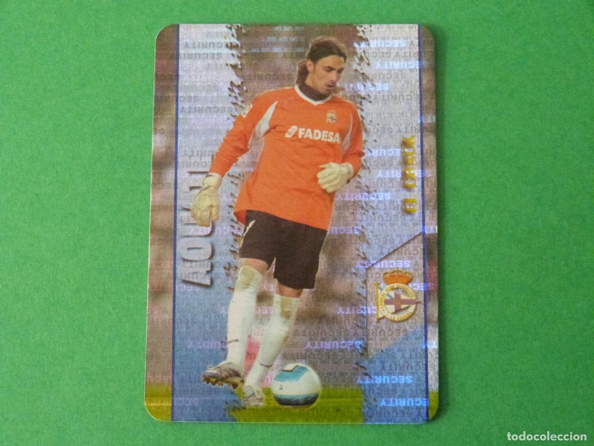 Cromos de F&uacute;tbol: TRADING CARD FUTBOL AOUATE DEPORTIVO LA CORU&Ntilde;A SECURITY N 350 FICHAS LIGA MUNDICROMO 2007-2008/07-08