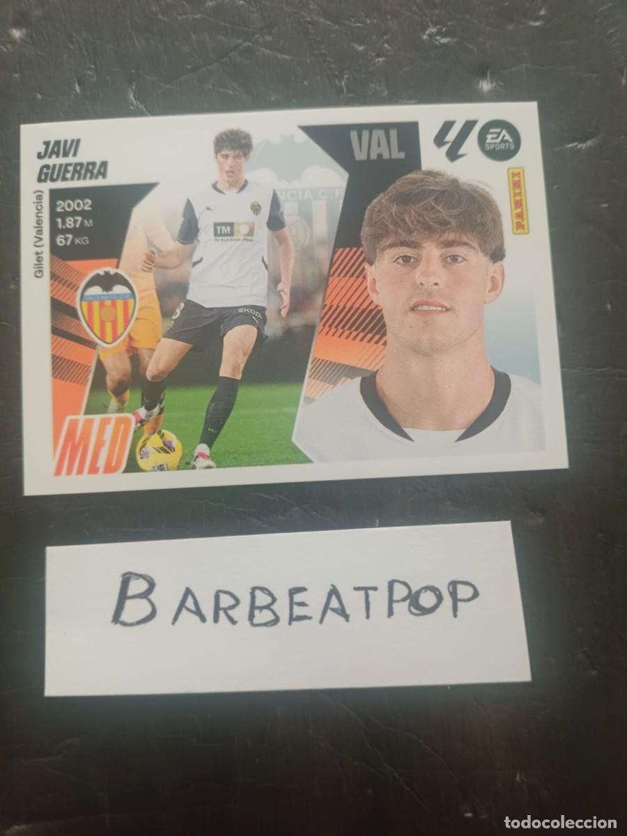Cromos de F&uacute;tbol: CROMO LIGA ESTE PANINI 2025 2026 VALENCIA JAVI GUERRA