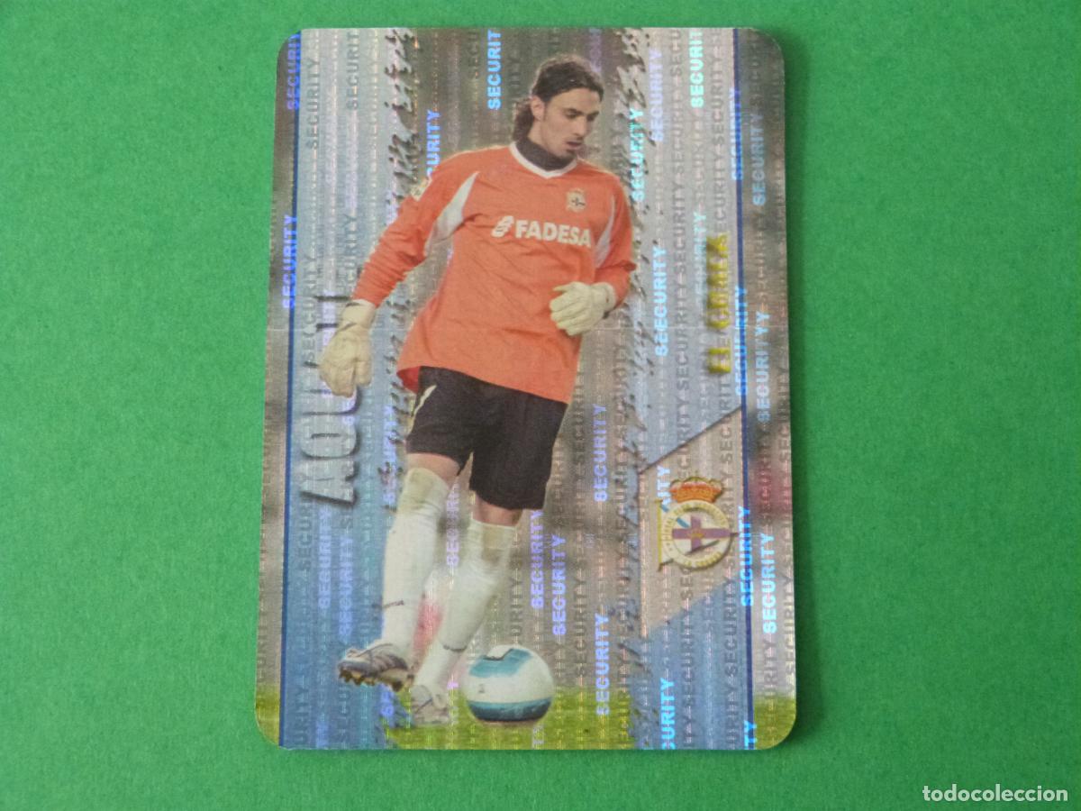 Cromos de F&uacute;tbol: TRADING CARD FUTBOL AOUATE DEPORTIVO LA CORU&Ntilde;A SECURITY N 350 FICHAS LIGA MUNDICROMO 2007-2008/07-08
