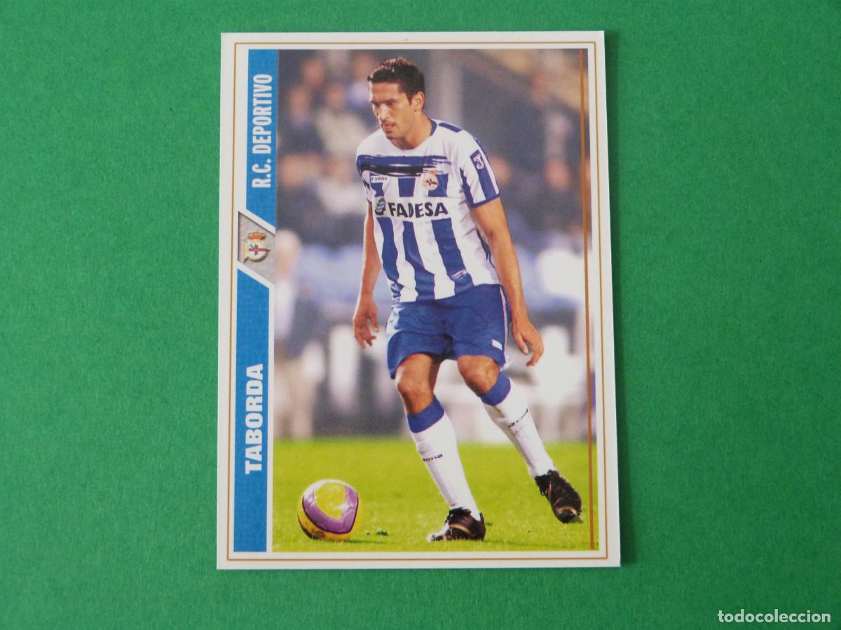 Cromos de F&uacute;tbol: TRADING CARD FUTBOL TABORDA DEPORTIVO LA CORU&Ntilde;A N&ordm; 347 FICHAS LIGA MUNDICROMO 2007-2008/07-08