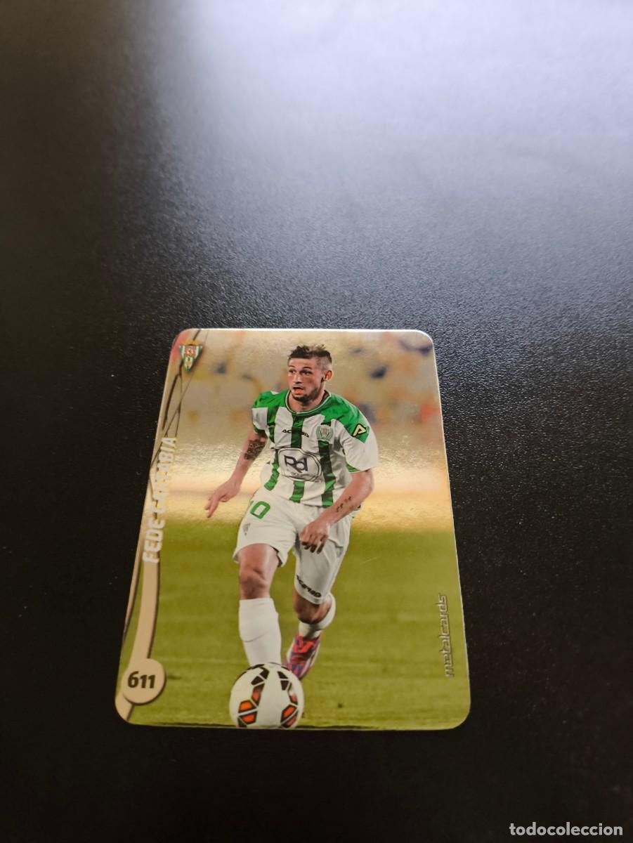 Cromos de F&uacute;tbol: 611 Fede Cartabia CORDOBA BRILLO LISO PLATA MUNDICROMO LIGA 2014 2015 14 15 NO PANINI ESTE