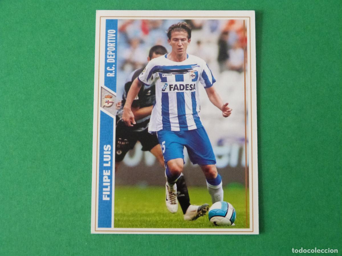Figurine di Calcio: TRADING CARD FUTBOL FILIPE LUIS DEPORTIVO LA CORU&Ntilde;A N&ordm; 336 FICHAS LIGA MUNDICROMO 2007-2008/07-08