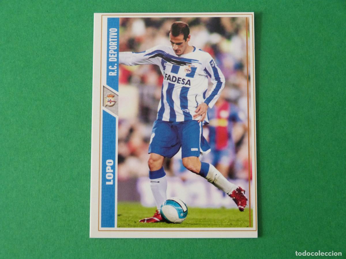Cromos de F&uacute;tbol: TRADING CARD FUTBOL LOPO DEPORTIVO LA CORU&Ntilde;A N&ordm; 334 FICHAS LIGA MUNDICROMO 2007-2008/07-08