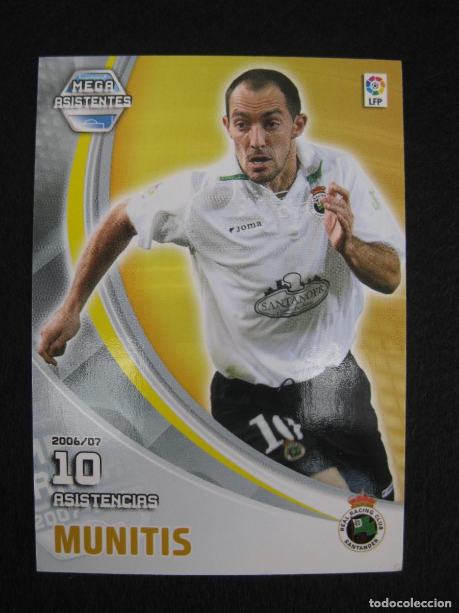 Figurine di Calcio: MUNITIS (R. RACING C.) - N&ordm; 396 - MEGAASISTENTES - MEGACRACKS 2007-2008 - PANINI - 07-08.