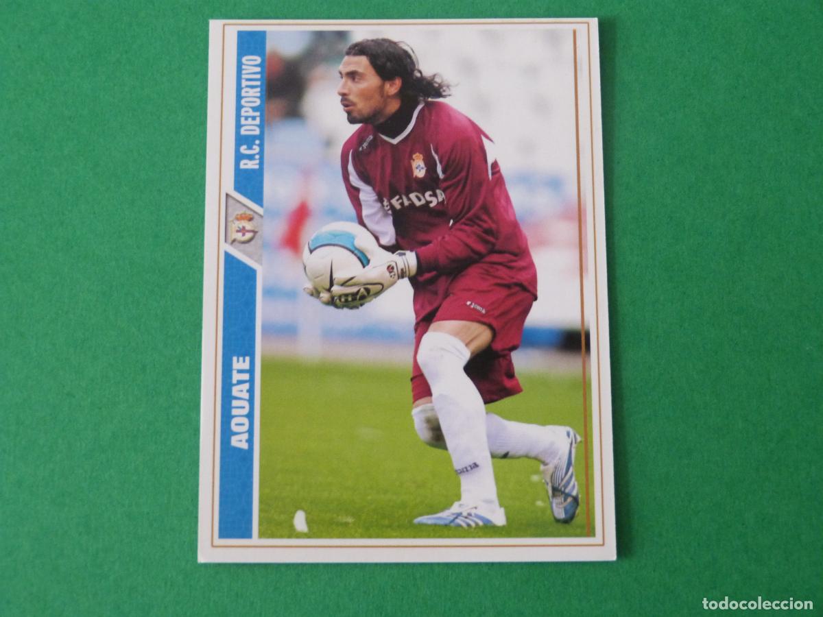 Cromos de F&uacute;tbol: TRADING CARD FUTBOL AOUATE DEPORTIVO LA CORU&Ntilde;A N&ordm; 329 FICHAS LIGA MUNDICROMO 2007-2008/07-08