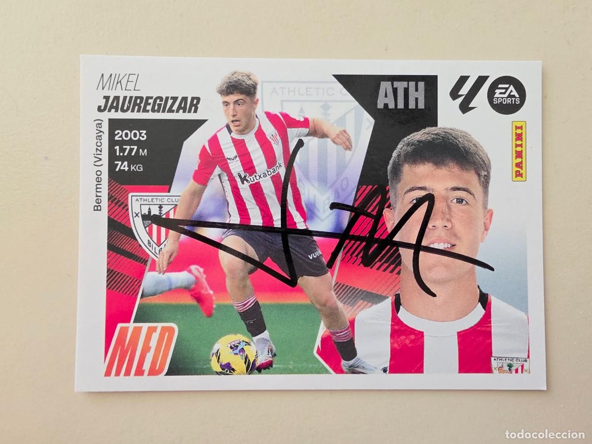 Cromos de F&uacute;tbol: Cromo firmado de Mikel Jauregizar con aut&oacute;grafo, Athletic Club de Bilbao