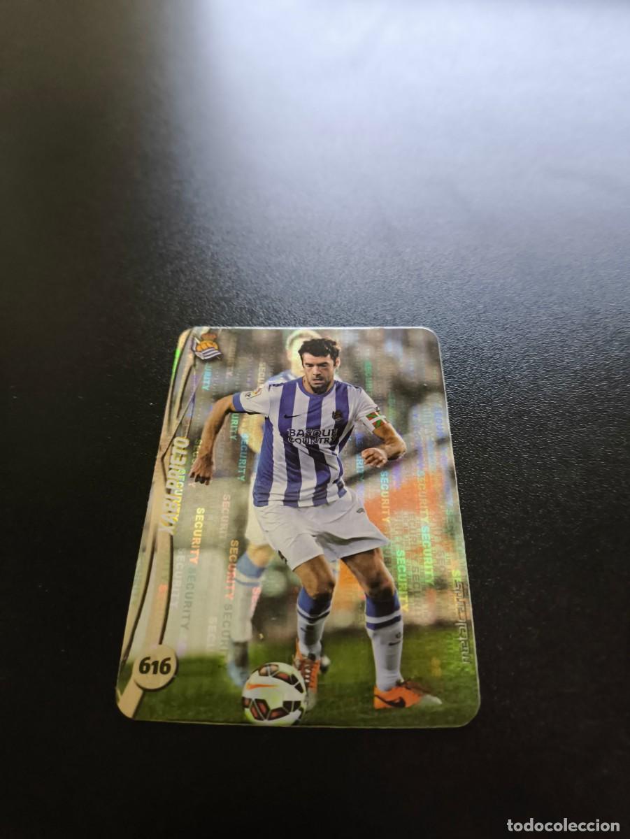 Cromos de F&uacute;tbol: 616 XABI PRIETO REAL SOCIEDAD BRILLO SECURITY PLATA MUNDICROMO LIGA 2014 2015 14 15 NO PANINI ESTE