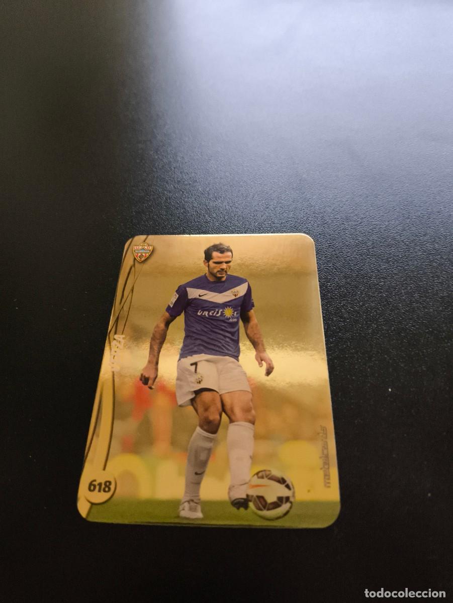 Cromos de F&uacute;tbol: 618 VERZA ALMERIA BRILLO LISO DORADO MUNDICROMO LIGA 2014 2015 14 15 NO PANINI ESTE