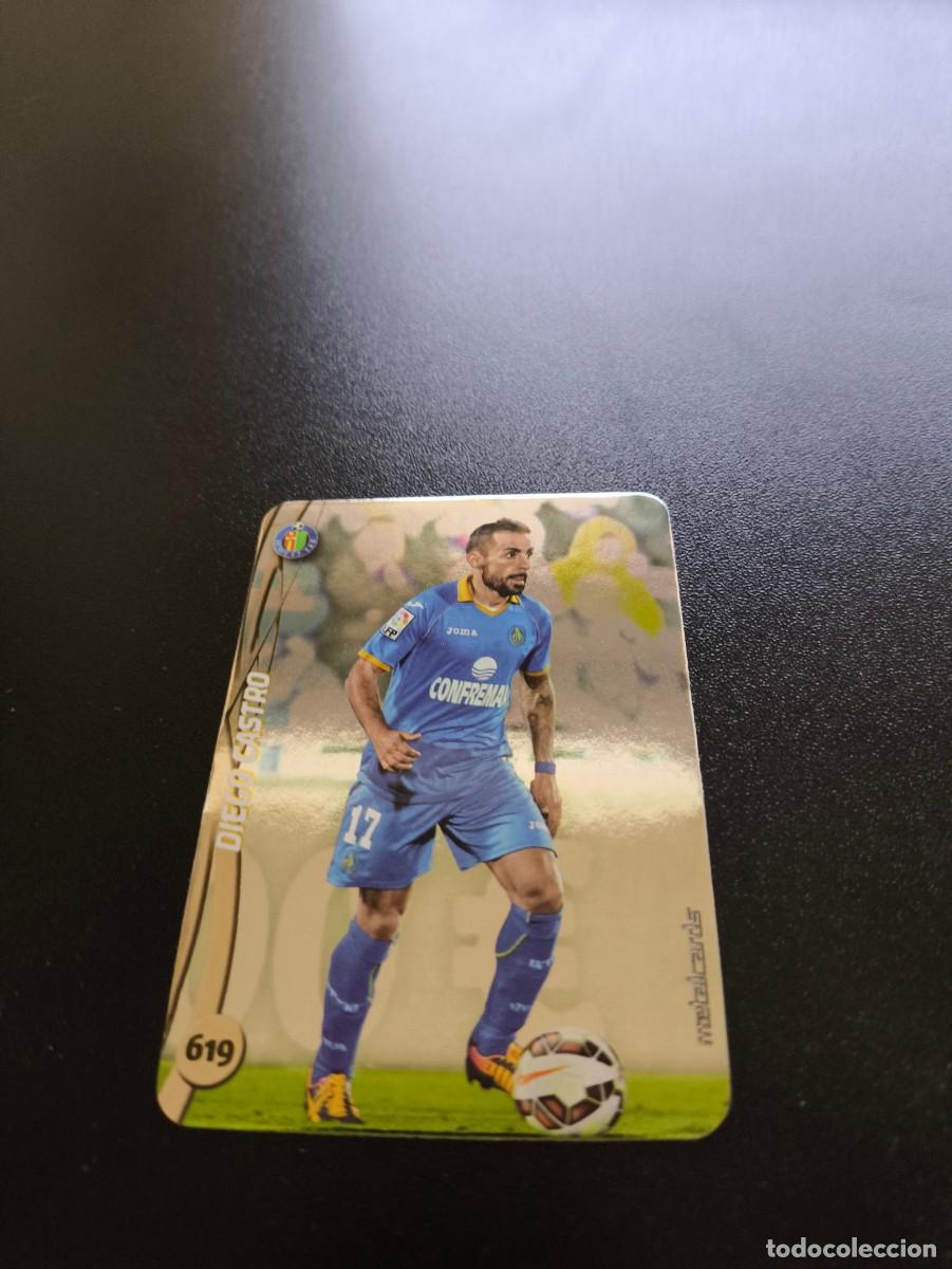 Cartes &agrave; collectionner de Football: 619 DIEGO CASTRO GETAFE BRILLO LISO PLATA MUNDICROMO LIGA 2014 2015 14 15 NO PANINI ESTE