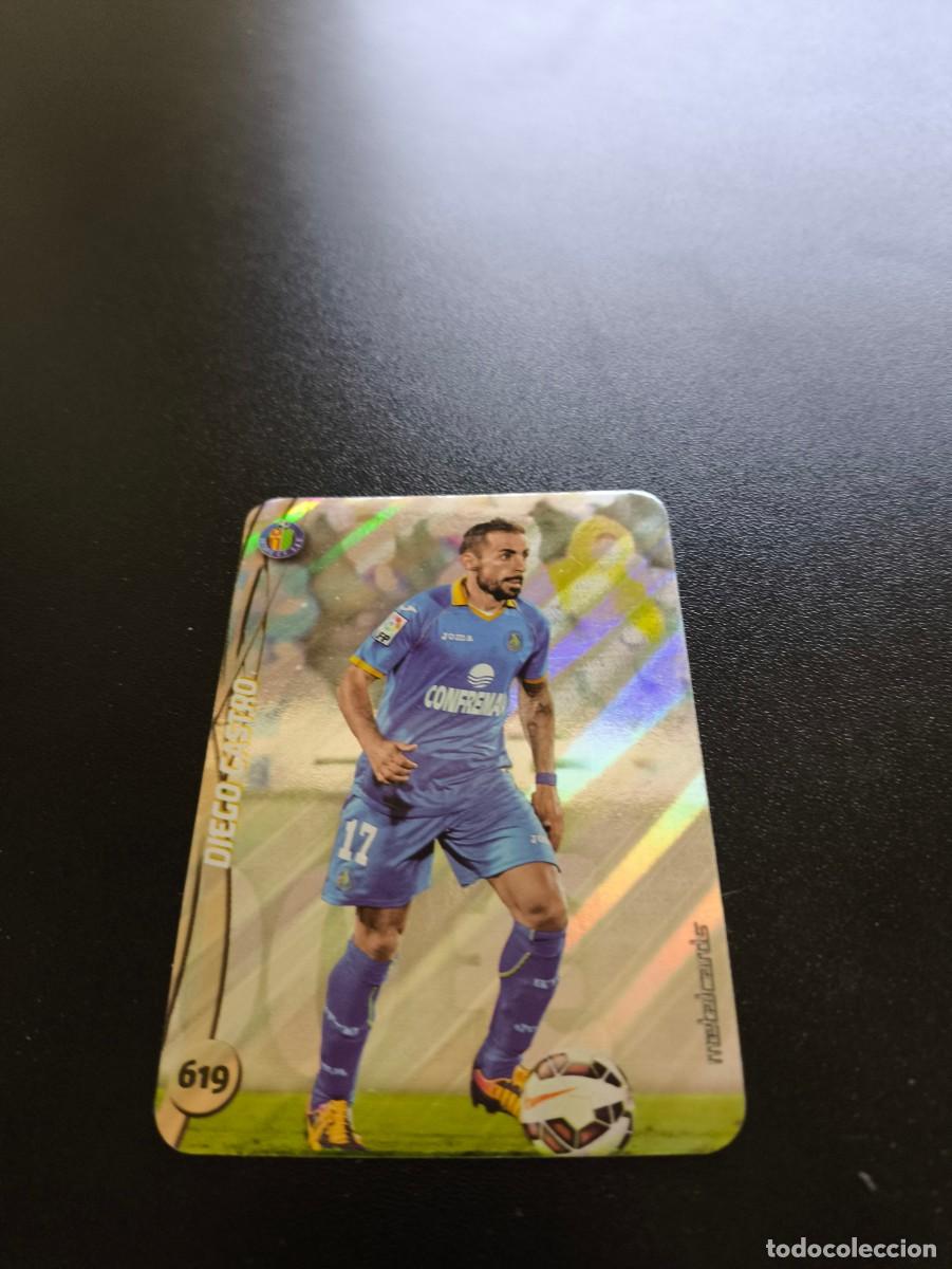 Cartes &agrave; collectionner de Football: 619 DIEGO CASTRO GETAFE BRILLO RAYAS PLATA MUNDICROMO LIGA 2014 2015 14 15 NO PANINI ESTE