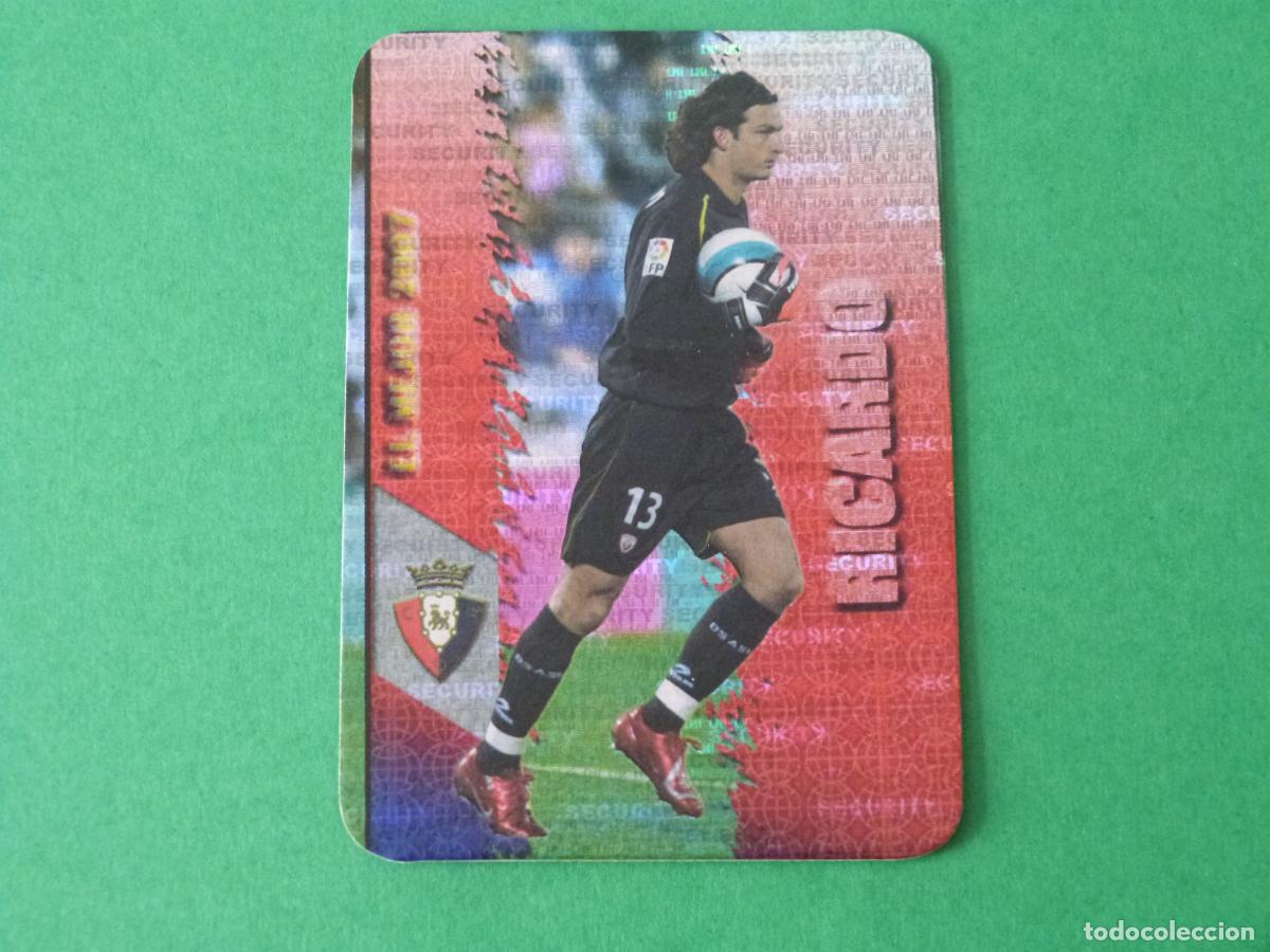 Cartes &agrave; collectionner de Football: TRADING CARD FUTBOL RICARDO AT OSASUNA BRILLO SECURITY N&ordm; 378 FICHAS LIGA MUNDICROMO 2007-2008/07-08