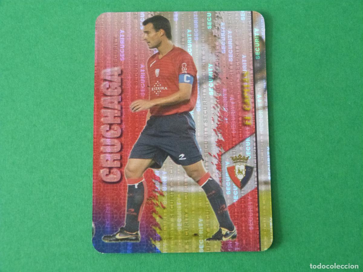 Cromos de F&uacute;tbol: TRADING CARD FUTBOL CRUCHAGA AT OSASUNA BRILLO SECURITY N 376 FICHAS LIGA MUNDICROMO 2007-2008/07-08