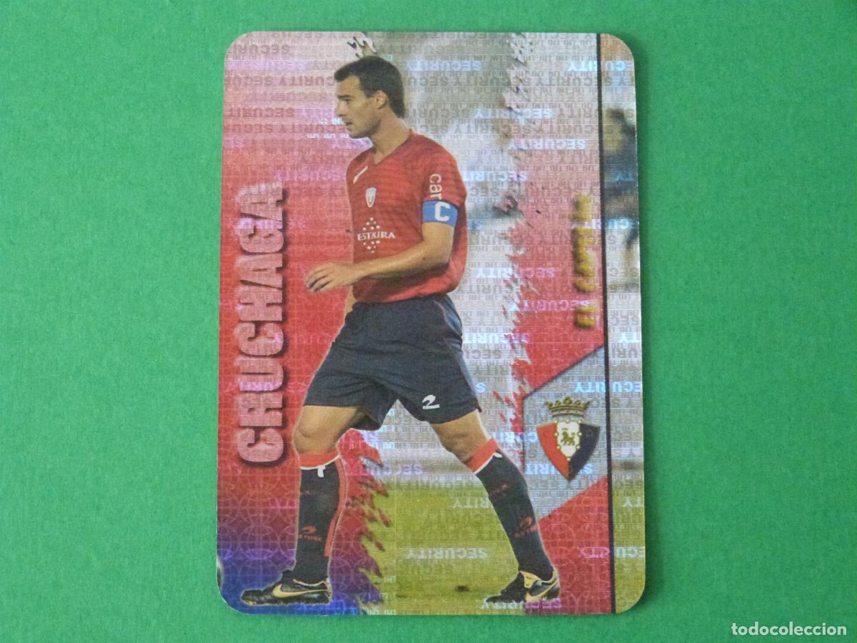 Cromos de F&uacute;tbol: TRADING CARD FUTBOL CRUCHAGA AT OSASUNA BRILLO SECURITY N 376 FICHAS LIGA MUNDICROMO 2007-2008/07-08