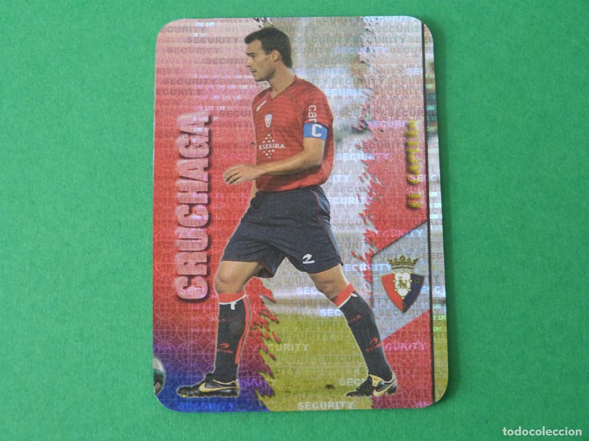 Cromos de F&uacute;tbol: TRADING CARD FUTBOL CRUCHAGA AT OSASUNA BRILLO SECURITY N 376 FICHAS LIGA MUNDICROMO 2007-2008/07-08