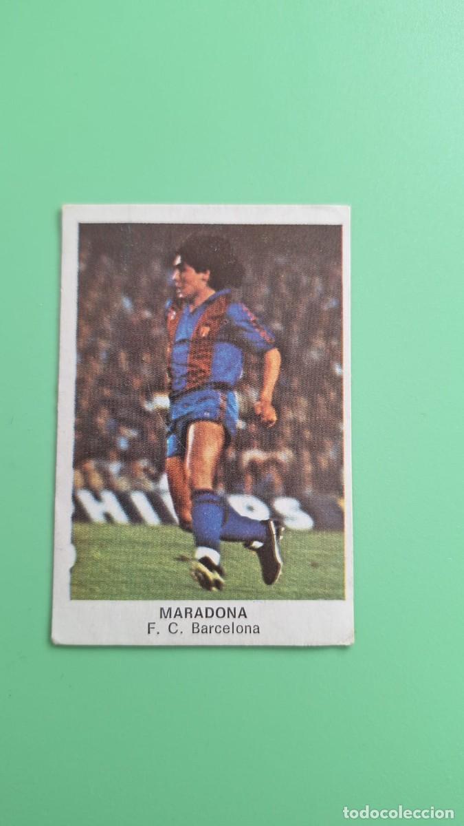 Cromos de F&uacute;tbol: CROMO DE FUTBOL CROMOS CANO FUTBOL 84 MARADONA - BARCELONA SIN PEGAR NUNCA PEGADO VERSION RJO