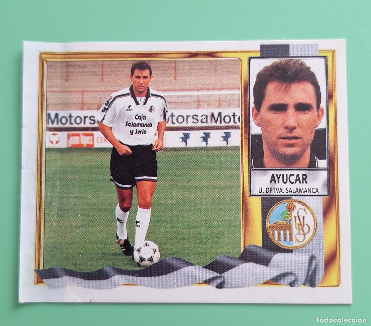 Cromos de F&uacute;tbol: CROMO DE FUTBOL COLOCA AYUCAR SALAMANCA DESPEGADO VENTANILLA LATERAL 95 96 1995 1996 RJO