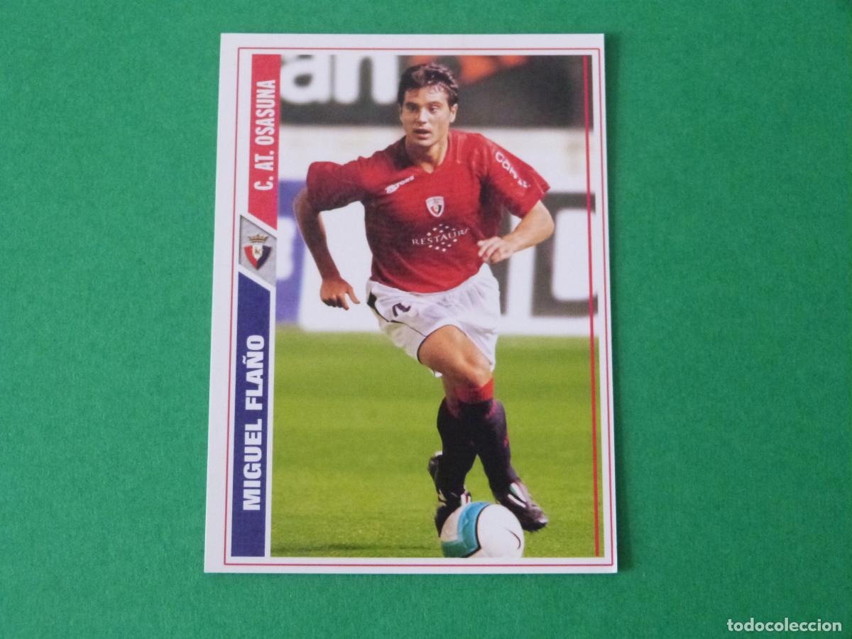 Football Stickers: TRADING CARD FUTBOL MIGUEL FLA&Ntilde;O AT. OSASUNA N&ordm; 363 FICHAS LIGA MUNDICROMO 2007-2008/07-08