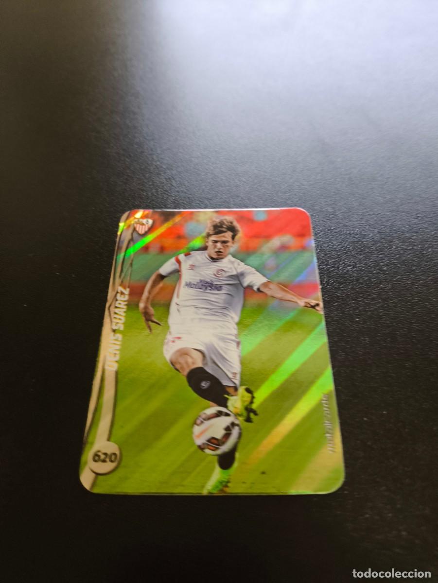 Cromos de F&uacute;tbol: 620 DENIS SUAREZ SEVILLA BRILLO RAYAS PLATA MUNDICROMO LIGA 2014 2015 14 15 NO PANINI ESTE