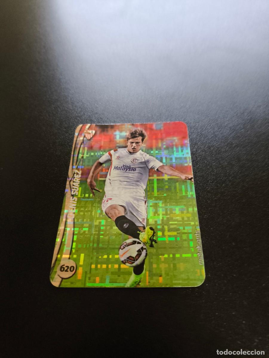 Cromos de F&uacute;tbol: 620 DENIS SUAREZ SEVILLA BRILLO TETRIS PLATA MUNDICROMO LIGA 2014 2015 14 15 NO PANINI ESTE