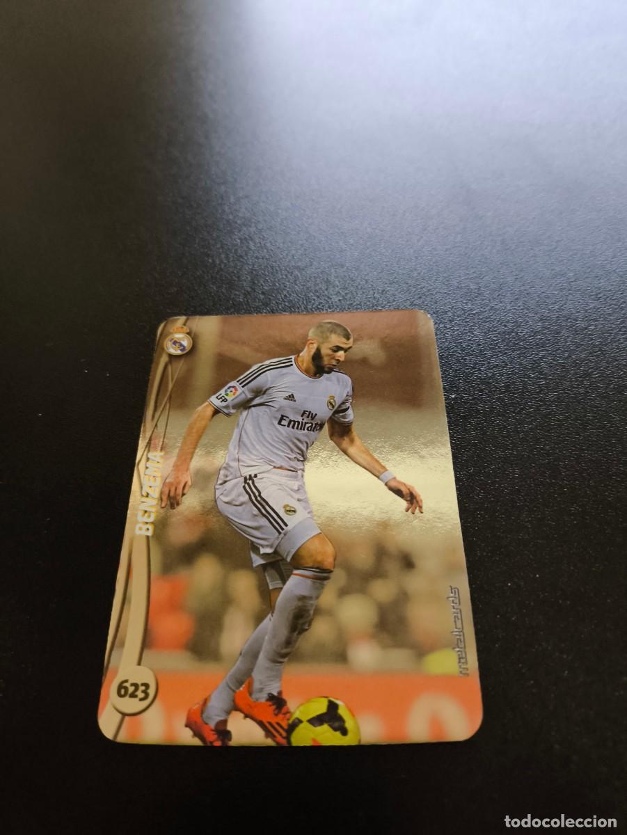 Cromos de Futebol: 623 BENZEMA REAL MADRID BRILLO LISO PLATA MUNDICROMO LIGA 2014 2015 14 15 NO PANINI ESTE