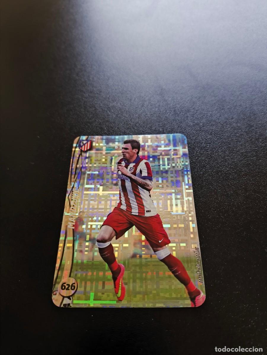 Football Stickers: 626 Mandzukic ATLETICO DE MADRID BRILLO TETRIS PLATA MUNDICROMO LIGA 2014 2015 14 15 NO PANINI ESTE