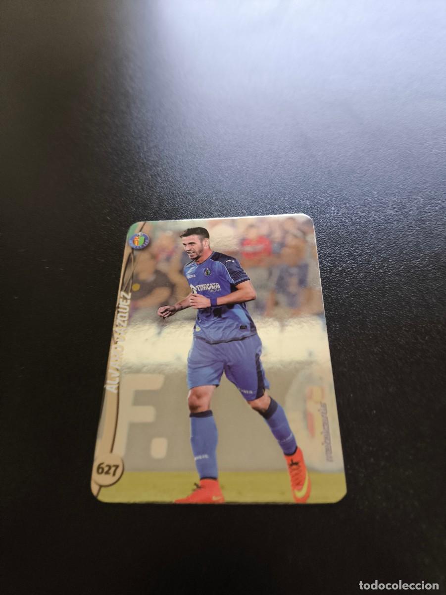 Cromos de F&uacute;tbol: 627 ALVARO VAZQUEZ GETAFE BRILLO LISO PLATA MUNDICROMO LIGA 2014 2015 14 15 NO PANINI ESTE