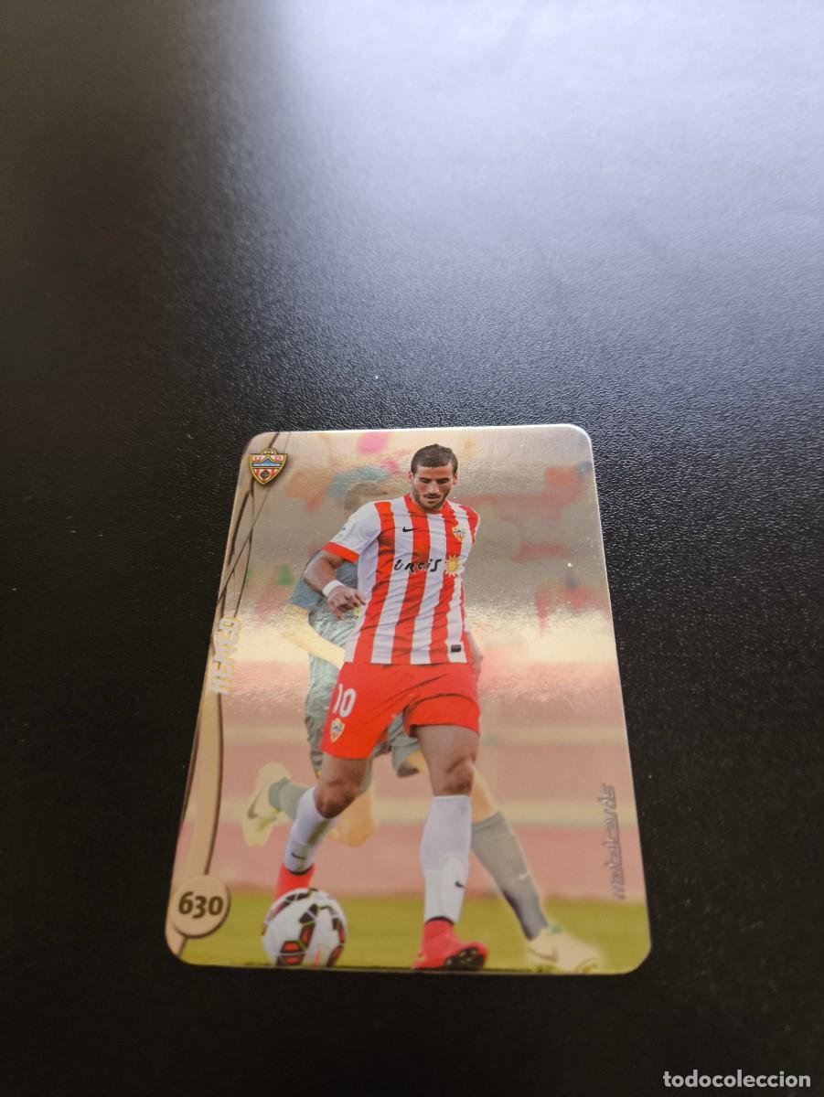 Cromos de Futebol: 630 HEMED ALMERIA BRILLO LISO PLATA MUNDICROMO LIGA 2014 2015 14 15 NO PANINI ESTE
