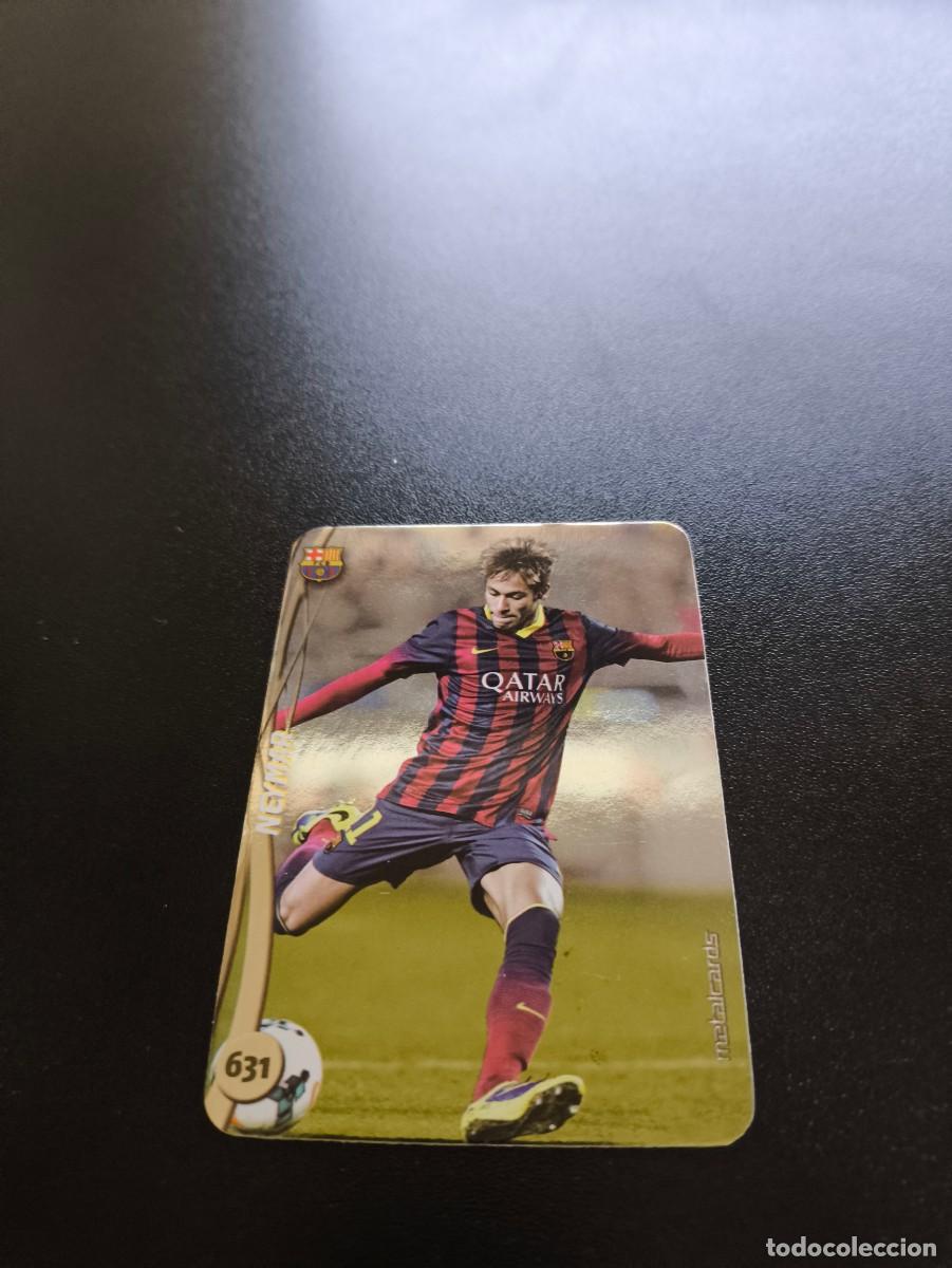 Cromos de Futebol: 631 NEYMAR JR BARCELONA BRILLO LISO PLATA MUNDICROMO LIGA 2014 2015 14 15 NO PANINI ESTE