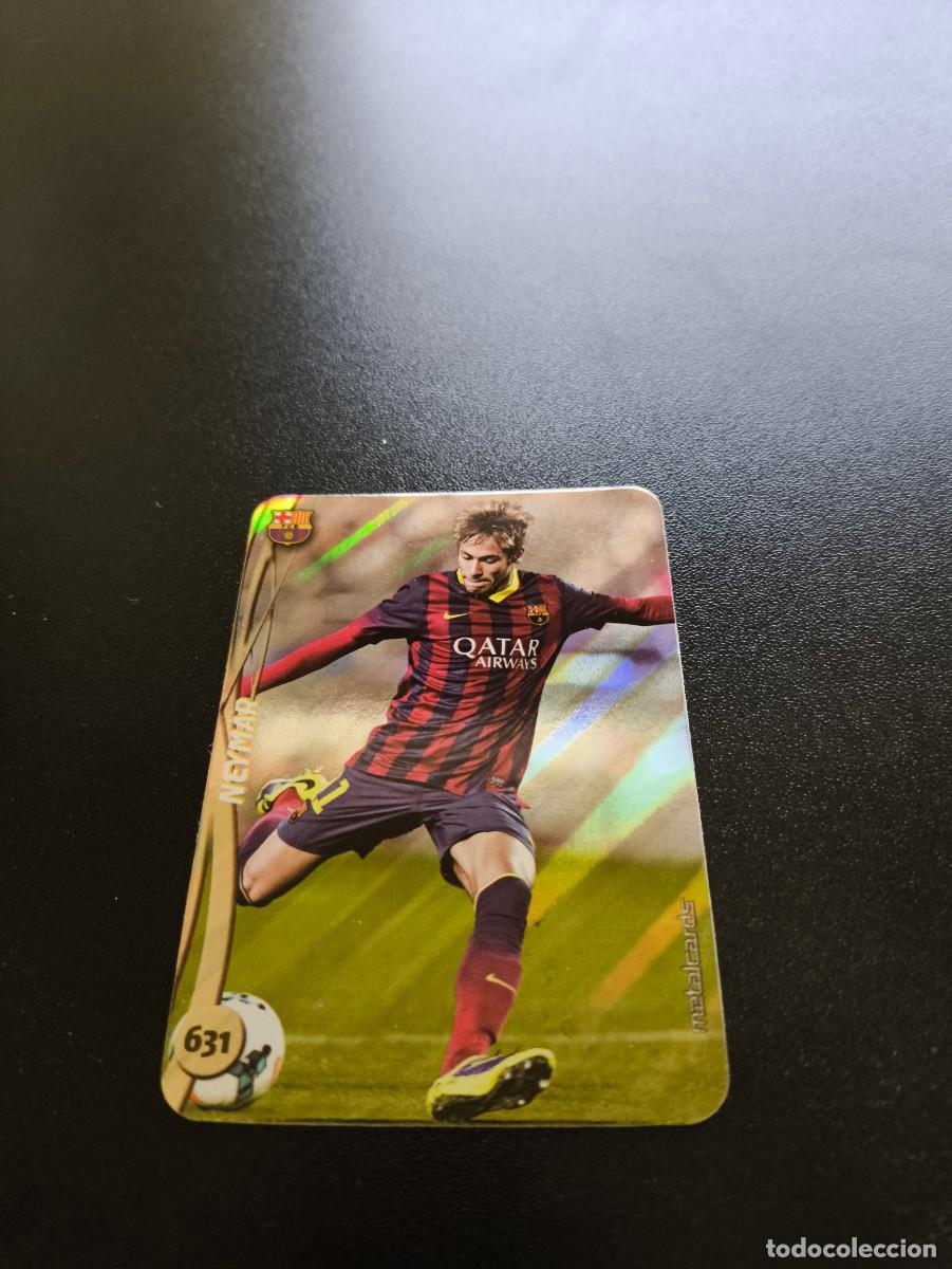 Cromos de Futebol: 631 NEYMAR JR BARCELONA BRILLO RAYAS PLATA MUNDICROMO LIGA 2014 2015 14 15 NO PANINI ESTE
