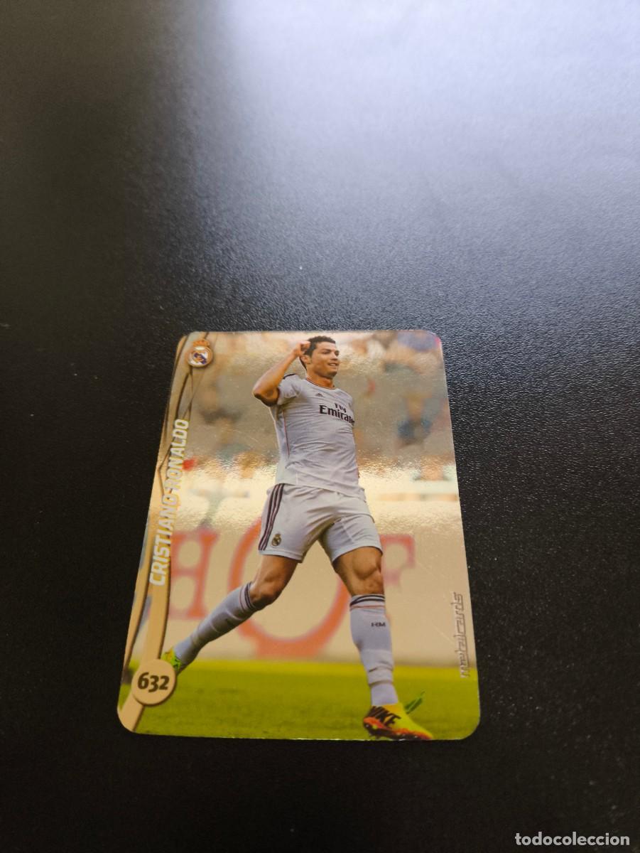 Cromos de Futebol: 632 CRISTIANO RONALDO REAL MADRID BRILLO LISO PLATA MUNDICROMO LIGA 2014 2015 14 15 NO PANINI ESTE
