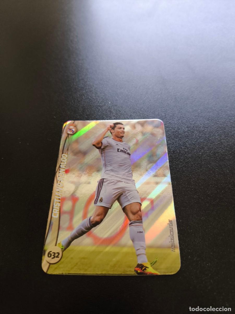 Cromos de Futebol: 632 CRISTIANO RONALDO REAL MADRID BRILLO RAYAS PLATA MUNDICROMO LIGA 2014 2015 14 15 NO PANINI ESTE