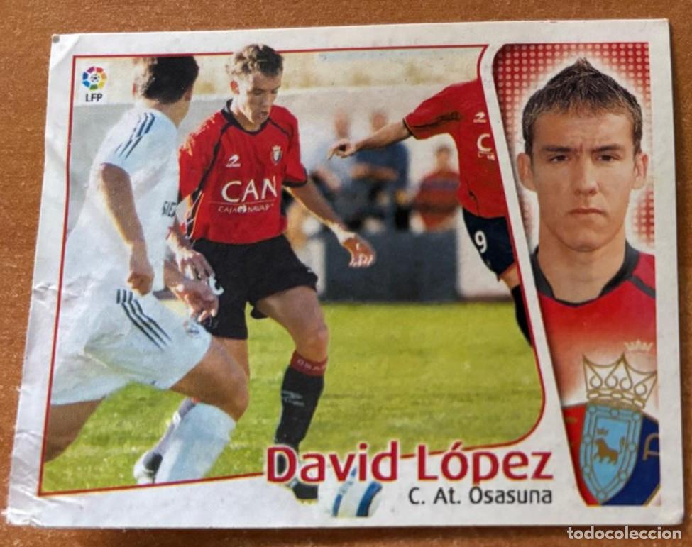 Cromos de f&uacute;tbol: EDICIONES ESTE 2004-2005 04 05 DAVID LOPEZ (OSASUNA) COLOCA VENTANILLA LEER - Foto 1