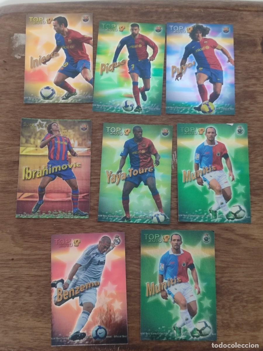 Cromos de F&uacute;tbol: Lote 8 cartas variadas liga 2009/10 Top10