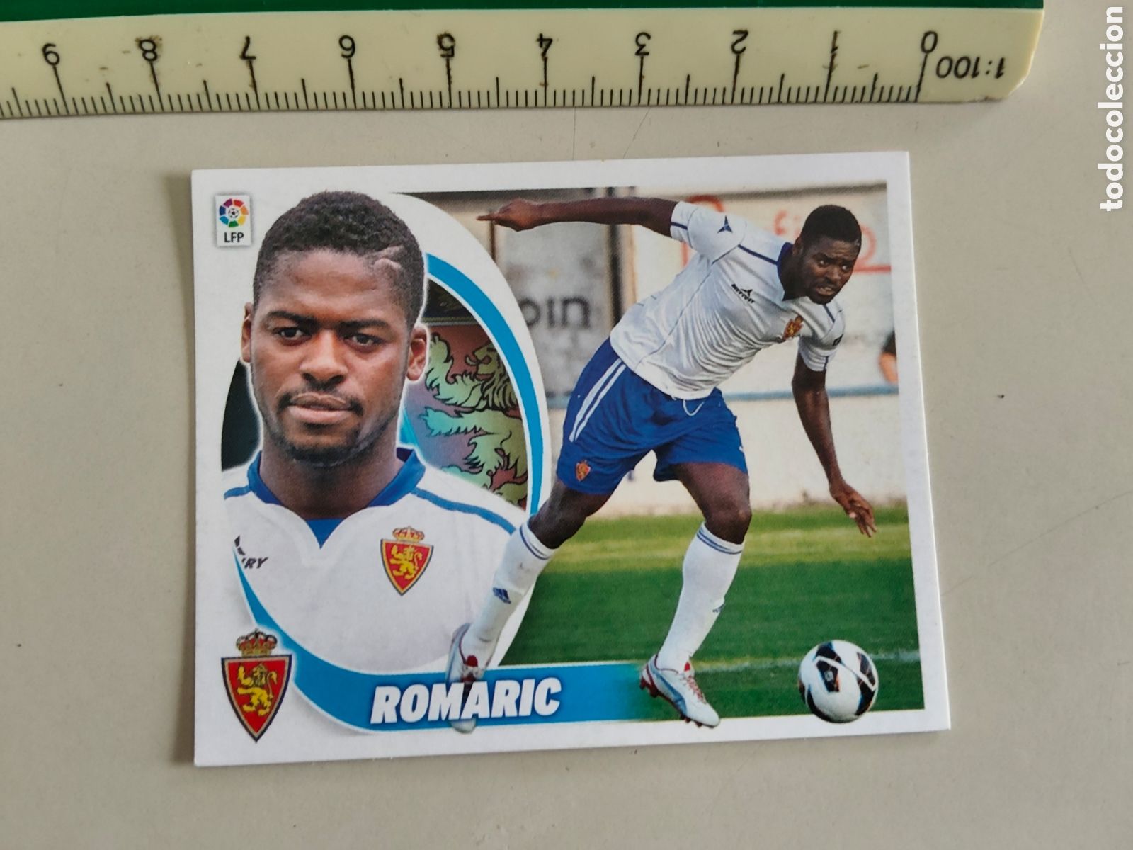Cromos de F&uacute;tbol: Cromo Romaric Rookie R. Zaragoza temporada 2012-13 Fichaje numero 24 Ediciones ESTE