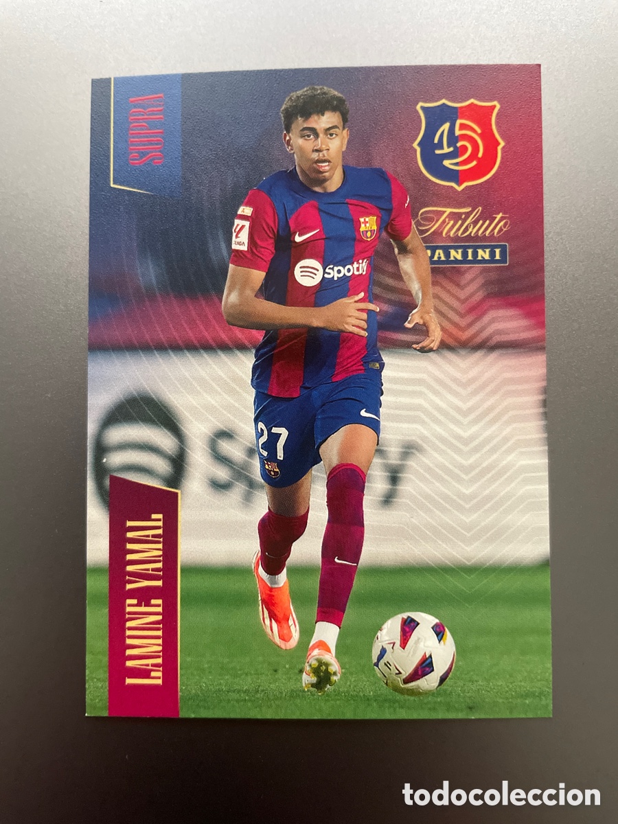 Cromos de F&uacute;tbol: Lamine Yamal 95 Supra El Ni&ntilde;o Prodrigio Tributo Panini 125 Aniversario FC Barcelona