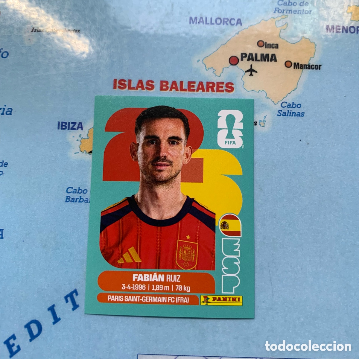 Cromos de F&uacute;tbol: Fabian n&uacute;mero 12 de Espa&ntilde;a cromo panini Mundial Fifa World Cup 2026
